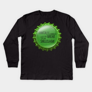 St. Patrick's Day | Pinch My Shamrocks | Cherie(c)2022 Kids Long Sleeve T-Shirt